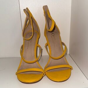 Zara Yellow Heeled Sandals